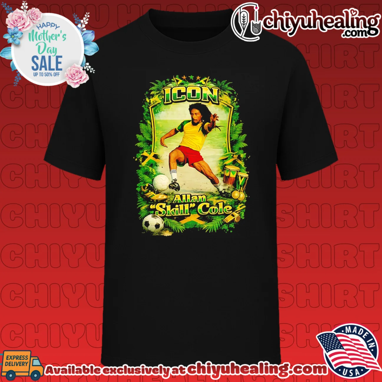 ICON Allan 'Skill' Cole Jamaica Football shirt