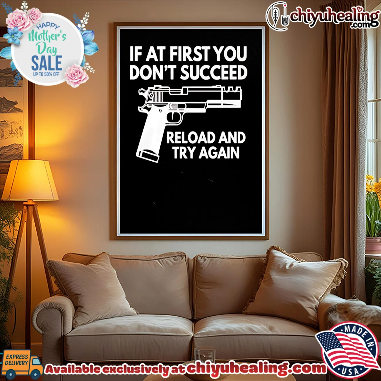 If at first you don't succeed reload and try again shirt & hoodie If at first you don't succeed reload and try again