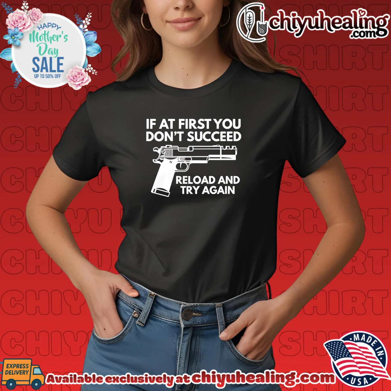 If at first you don't succeed reload and try again shirt & hoodie If at first you don't succeed reload and try again
