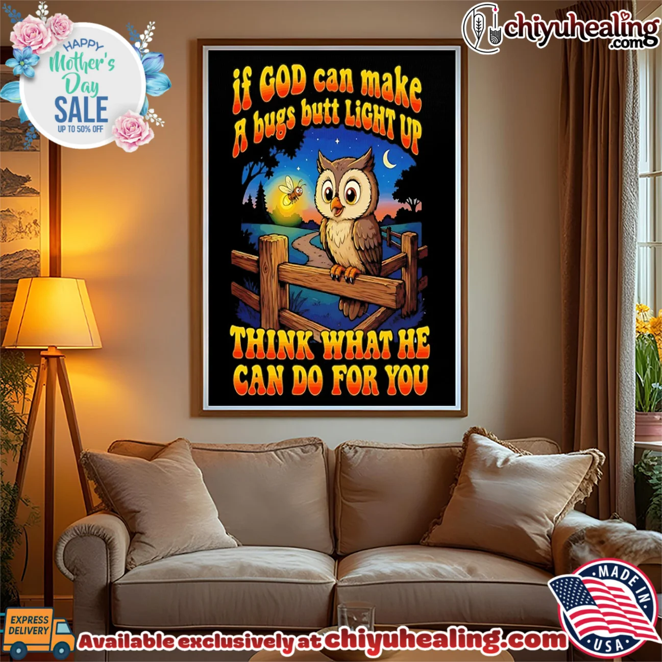 If God can make a bugs butt light up think what he can do for you cartoon owl essential shirt & hoodie | IP Merchandise If God can make a bugs butt light up think what he can do for you cartoon owl