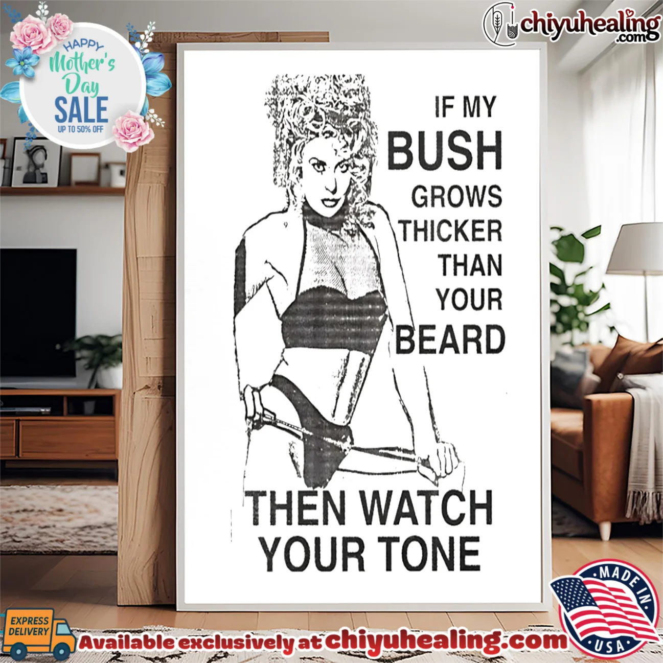 If my bush grows thicker than your beard then watch your tone original shirt & hoodie | Modern Street Style If my bush grows thicker than your beard then watch your tone
