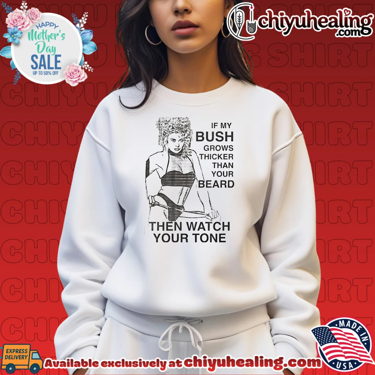 If my bush grows thicker than your beard then watch your tone original shirt & hoodie | Modern Street Style If my bush grows thicker than your beard then watch your tone