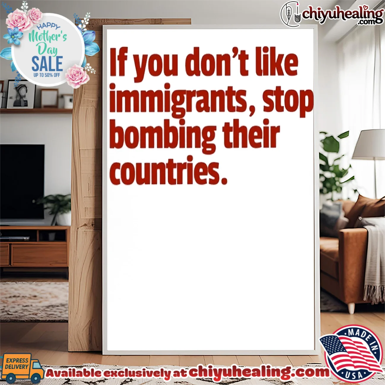 If you don't like immigrants stop bombing their countries shirt & hoodie If you don't like immigrants stop bombing their countries