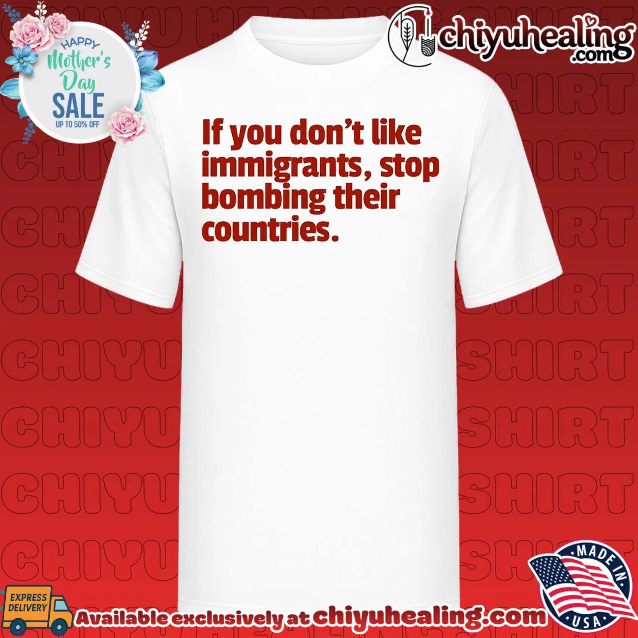 If you don't like immigrants stop bombing their countries