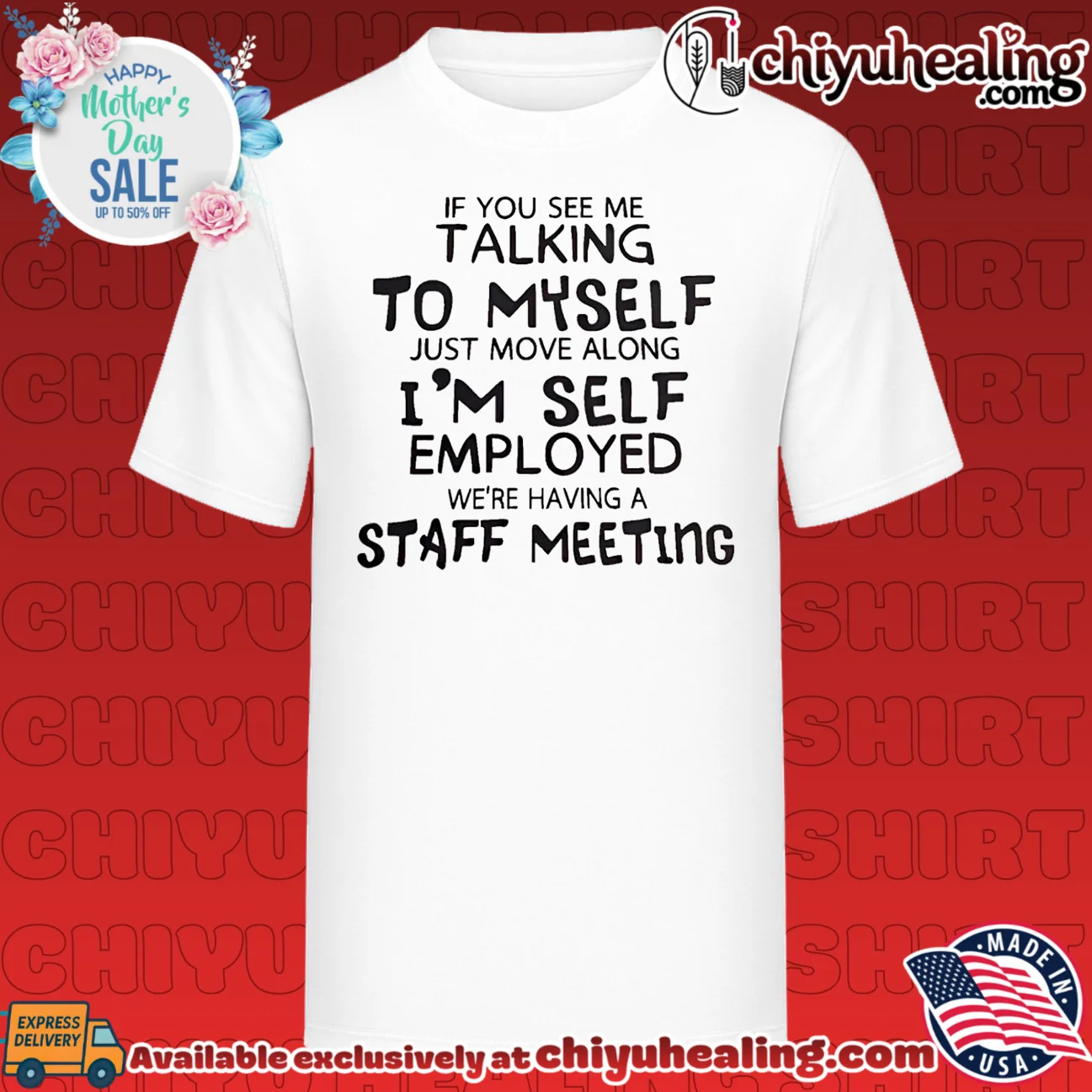 If you see me talking to myself just move along i'm self employed we're having a staff meeting shirt & hoodie