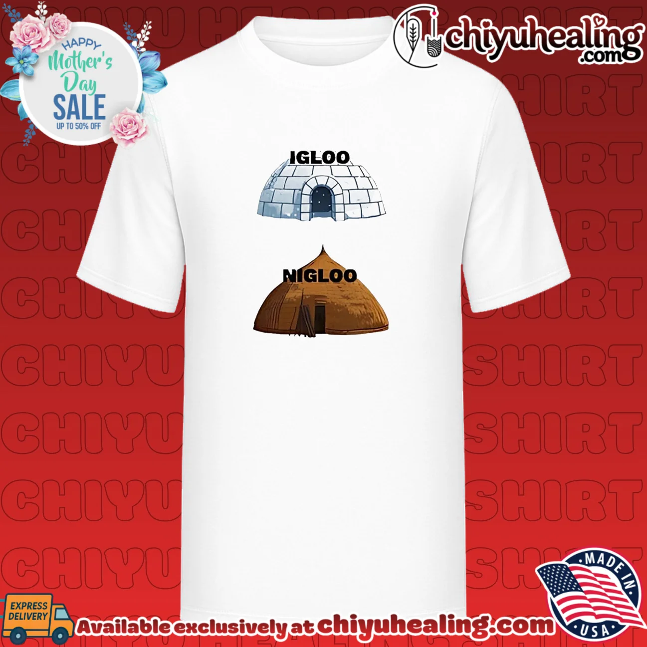 Igloo and Nigloo illustration shirt