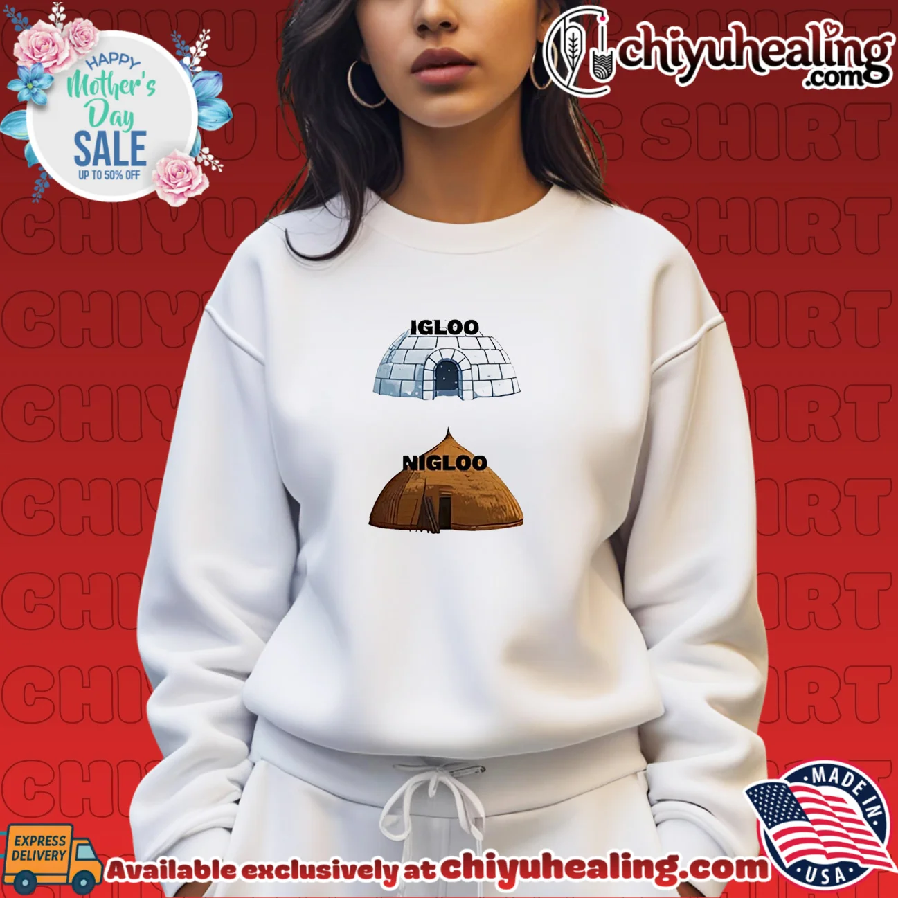 Igloo and Nigloo illustration shirt timeless shirt & hoodie | Modern Street Style Igloo and Nigloo illustration shirt