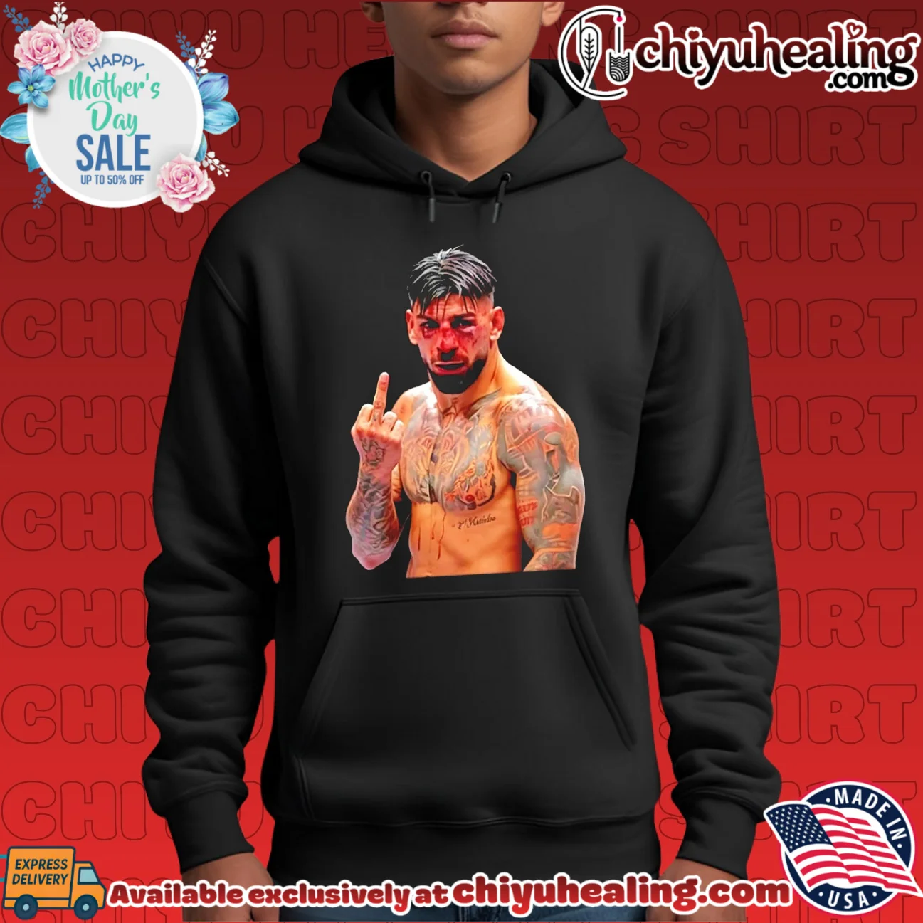 Ilia Topuria UFC Fighter MMA Mixed Martialmiddle finger shirt & hoodie Ilia Topuria UFC Fighter MMA Mixed Martialmiddle finger shirt & hoodie