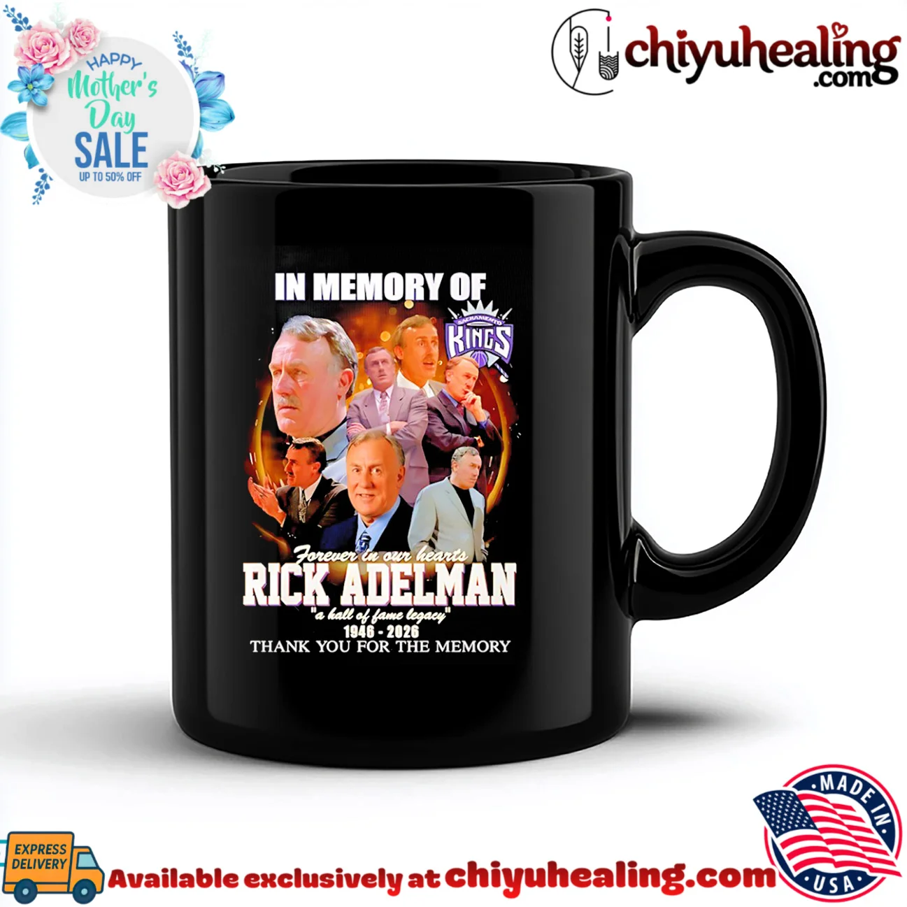 In memory of Sacramento Kings forever in our hearts Rick Adelman a hall of fame legacy grail shirt & hoodie | Gift Idea 2026 In memory of Sacramento Kings forever in our hearts Rick Adelman a hall of fame legacy