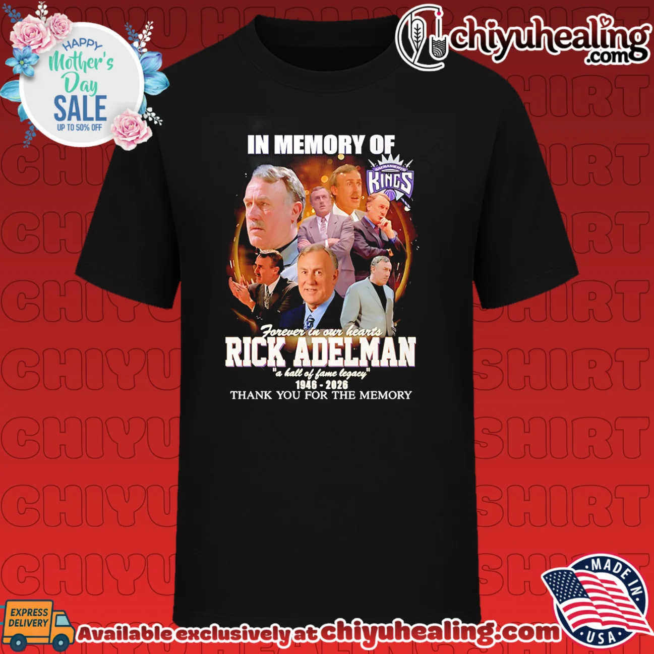 In memory of Sacramento Kings forever in our hearts Rick Adelman a hall of fame legacy