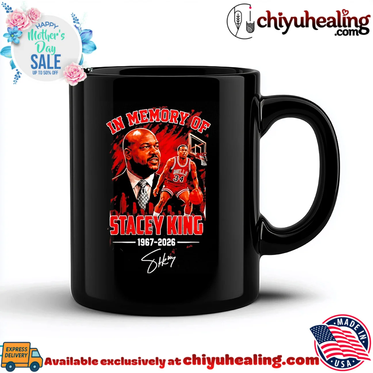 In memory of Stacey King 1967 2026 Chicago Bulls signature bespoke shirt & hoodie | Official Style Drop In memory of Stacey King 1967 2026 Chicago Bulls signature