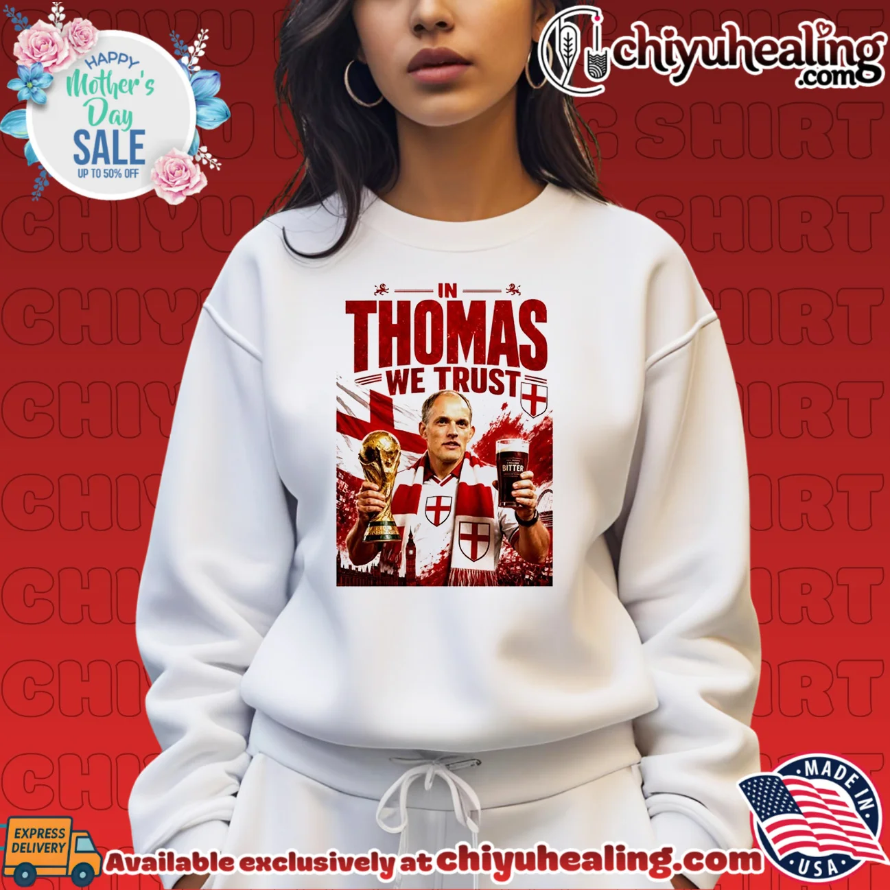 In Thomas Tuchel We Trust England National Football Team shirt & hoodie In Thomas Tuchel We Trust England National Football Team