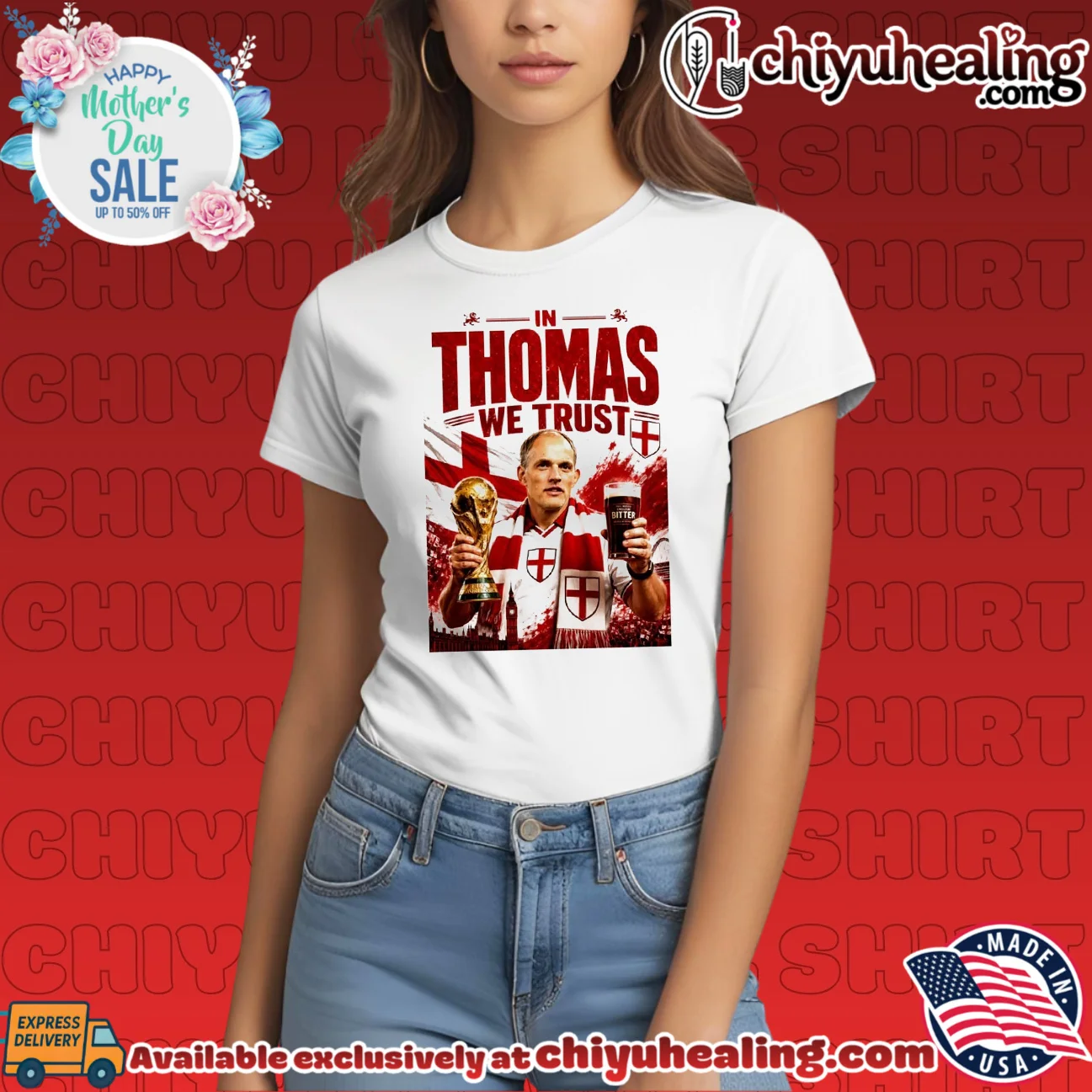 In Thomas Tuchel We Trust England National Football Team shirt & hoodie In Thomas Tuchel We Trust England National Football Team