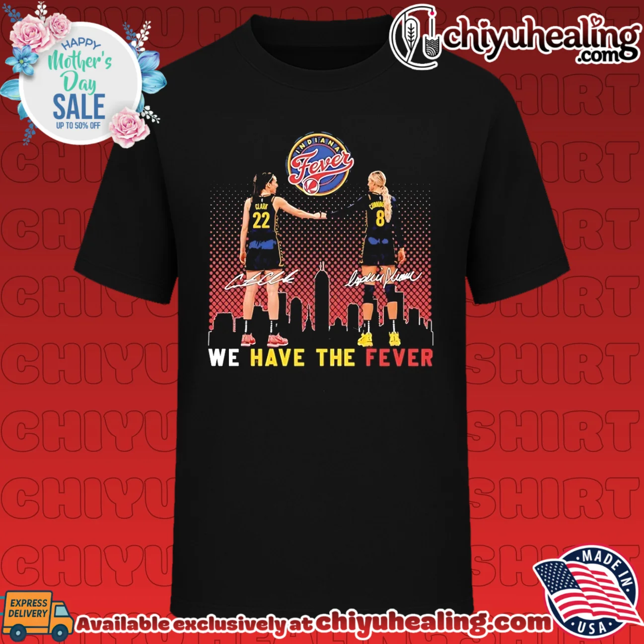 Indiana Fever Caitlin Clark and Sophie Cunning Ham signature shirt & hoodie