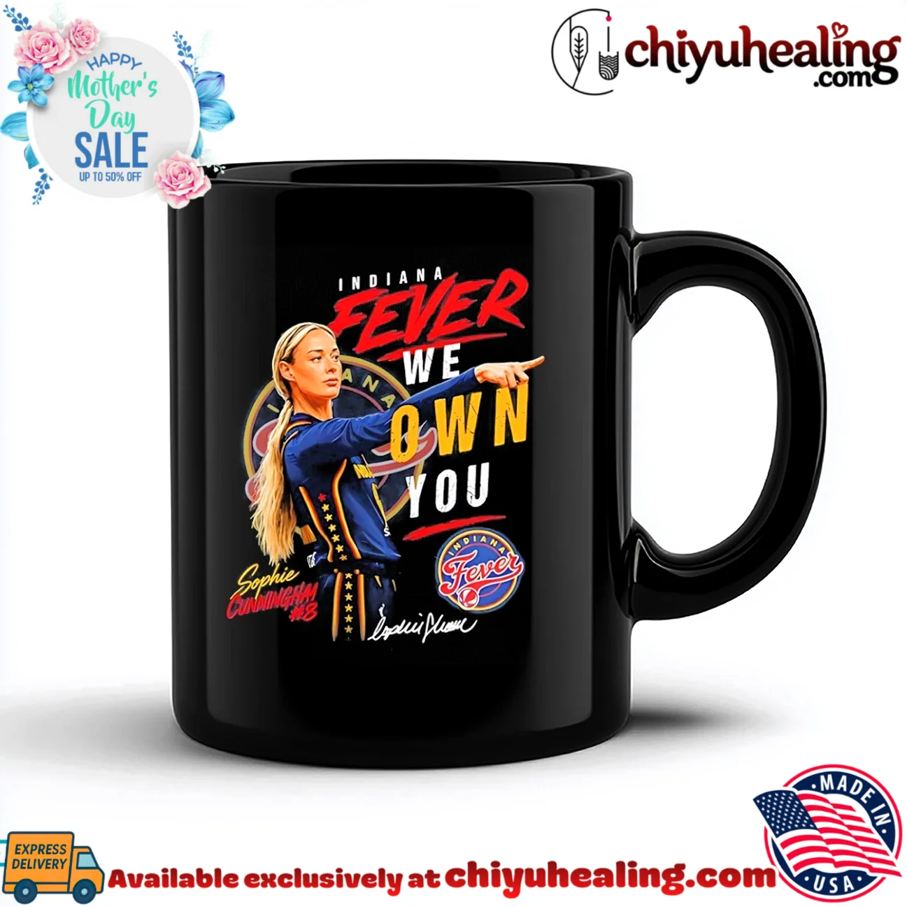 Indiana Fever Sophie Cunning Ham we own you potrait shirt & hoodie Indiana Fever Sophie Cunning Ham we own you potrait shirt & hoodie