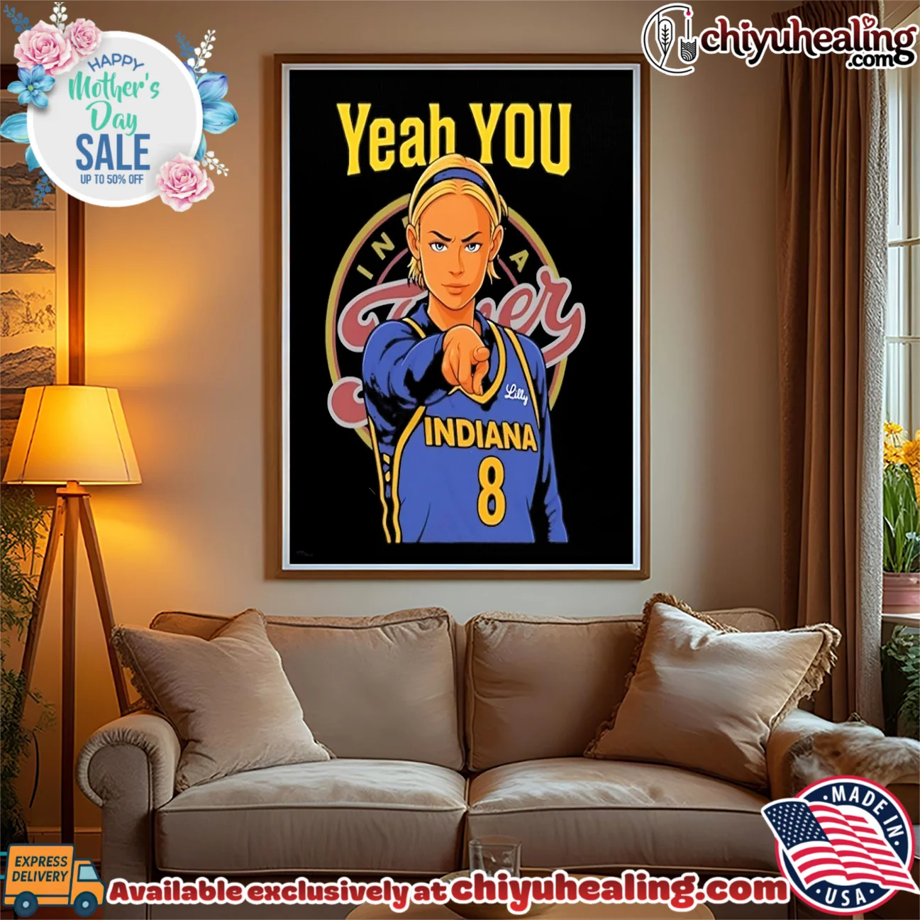 Indiana Fever Sophie Cunning Yeah You Ham pointing illustrated shirt & hoodie Indiana Fever Sophie Cunning Yeah You Ham pointing illustrated shirt & hoodie