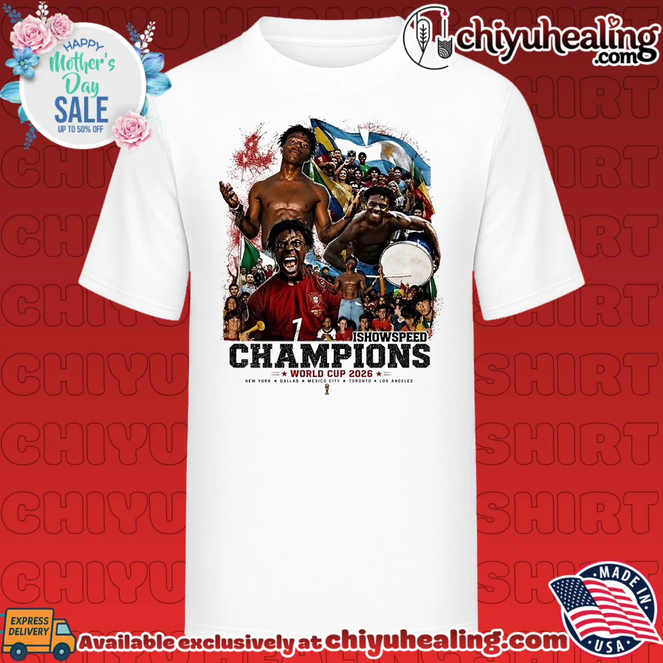 Ishowspeed Champions World Cup 2026 illustrated shirt