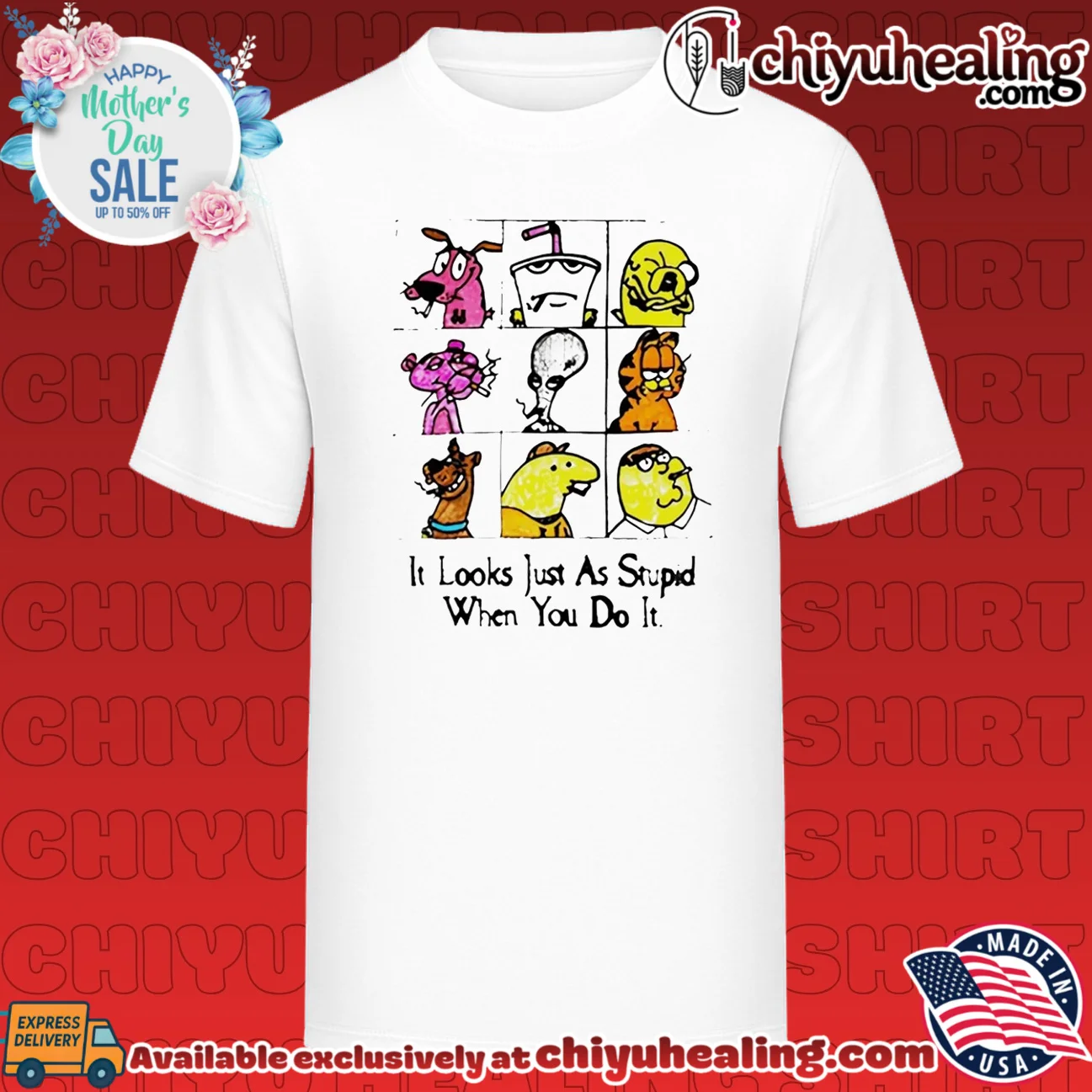 It Looks Just As Stupid When You Do It Anti-Cool Cartoon shirt & hoodie