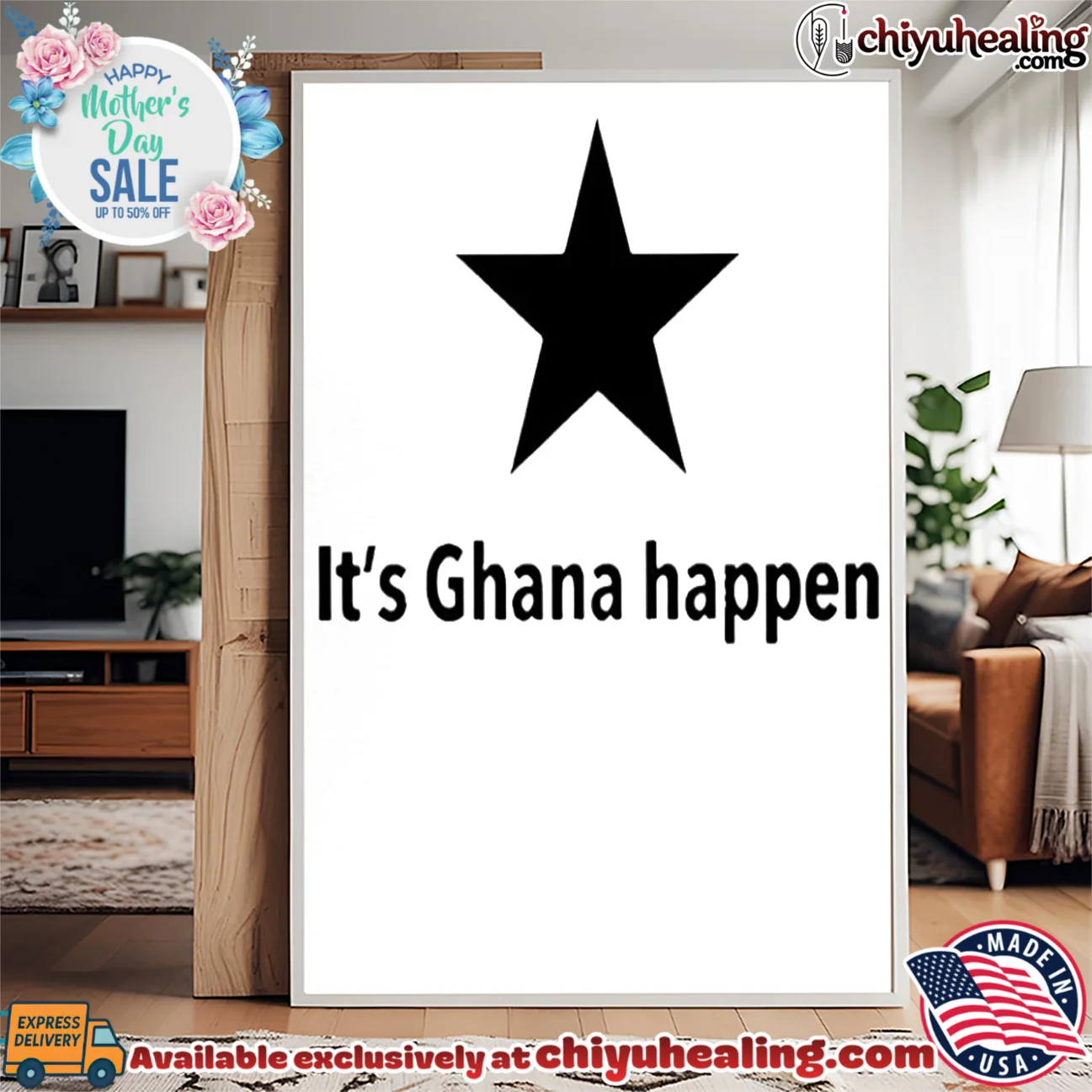 It's Ghana Happen star shirt vintage shirt & hoodie - Perfect Fan Gift It's Ghana Happen star shirt