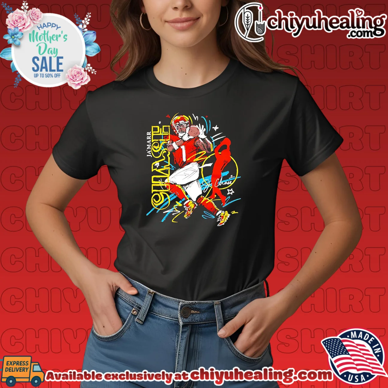 Ja'Marr Chase Cincinnati Bengals Scribble Art shirt & hoodie Ja'Marr Chase Cincinnati Bengals Scribble Art shirt & hoodie