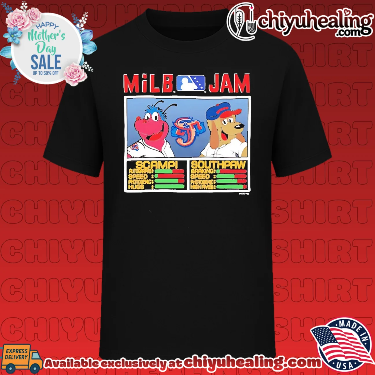 Jacksonville Jumbo Shrimp MiLB Jam Scampi and Southpaw shirt & hoodie