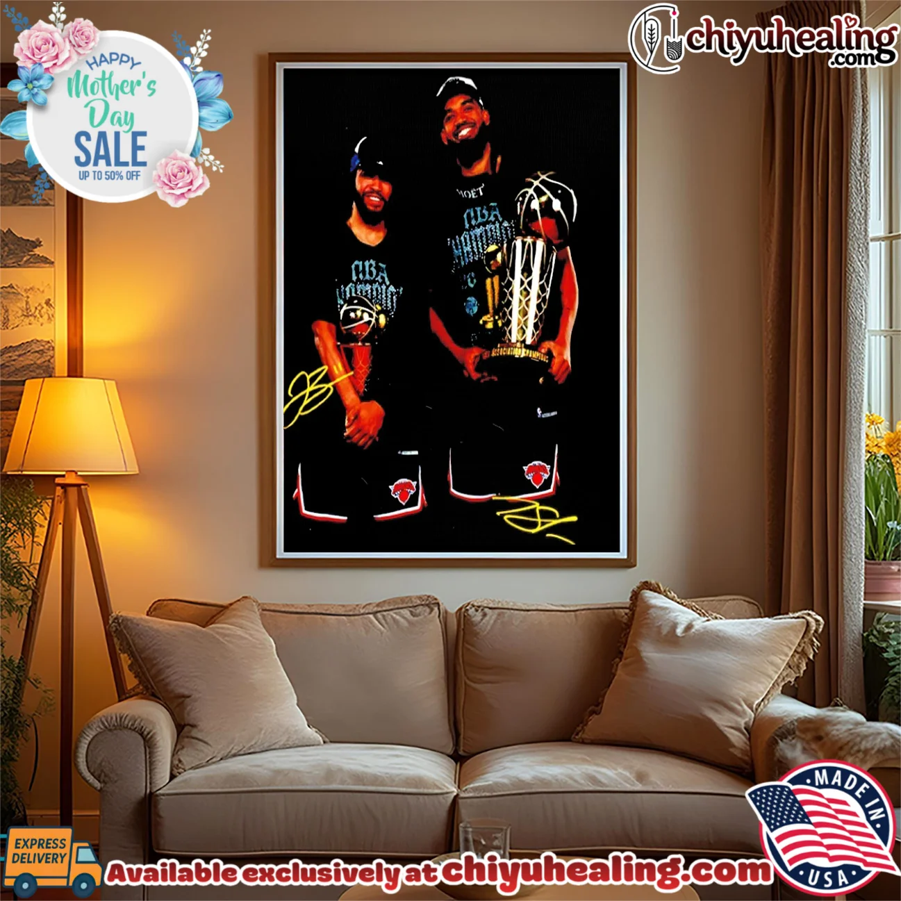 Jalen Brunson And Karl-Anthony Towns Ny Knicks Nba Champions trophy shirt & hoodie Jalen Brunson And Karl-Anthony Towns Ny Knicks Nba Champions trophy