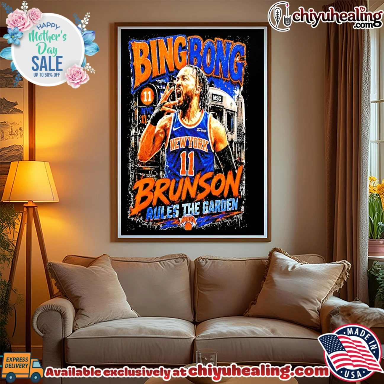 Jalen Brunson Bing Bong Rules the garden New York Knicks 2026 Nba Champions ultimate shirt & hoodie - Premium Streetwear Jalen Brunson Bing Bong Rules the garden New York Knicks 2026 Nba Champions