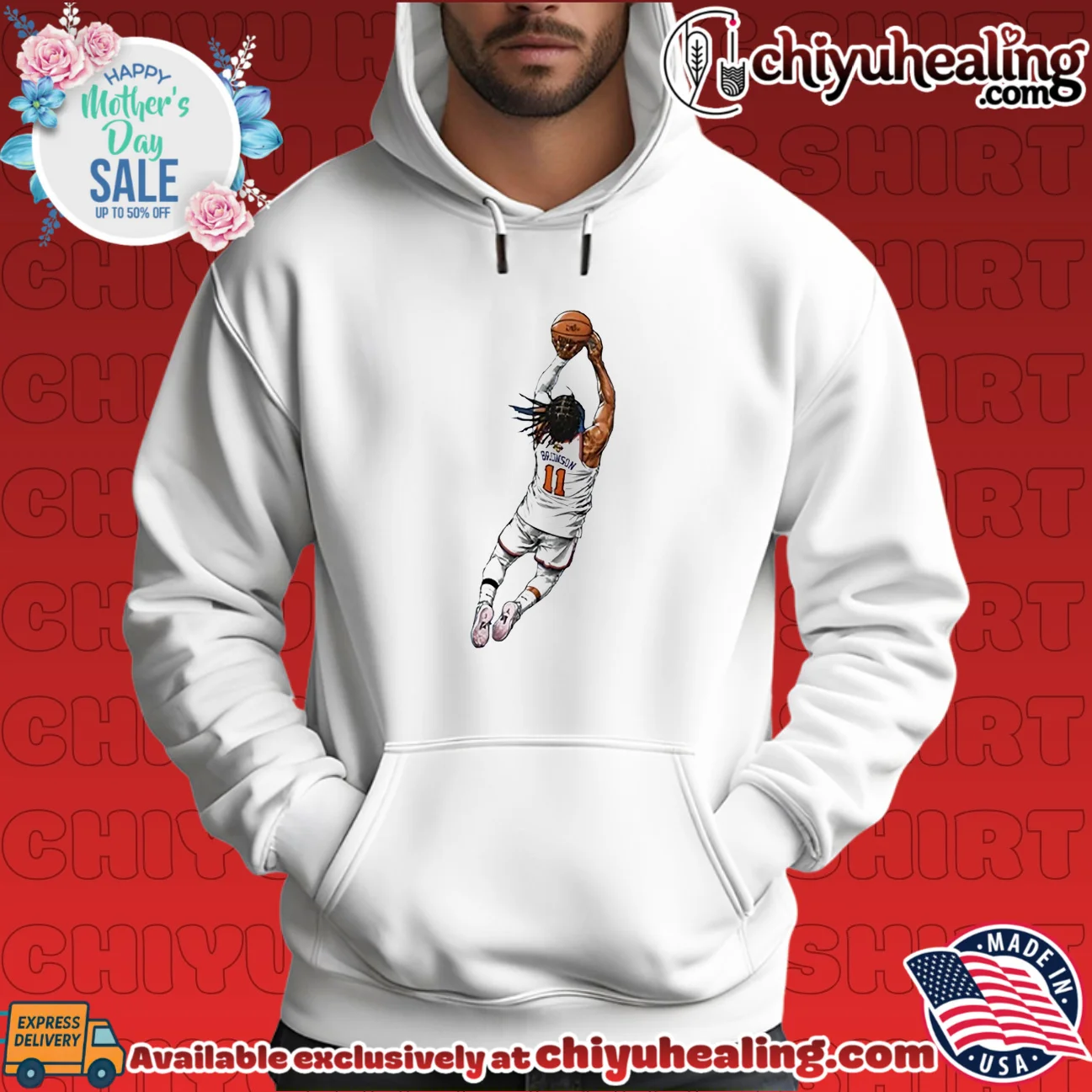 Jalen Brunson Flying Dunk New York Knicks Basketball ultimate shirt & hoodie - The Fan Collection Jalen Brunson Flying Dunk New York Knicks Basketball ultimate shirt & hoodie - The Fan Collection