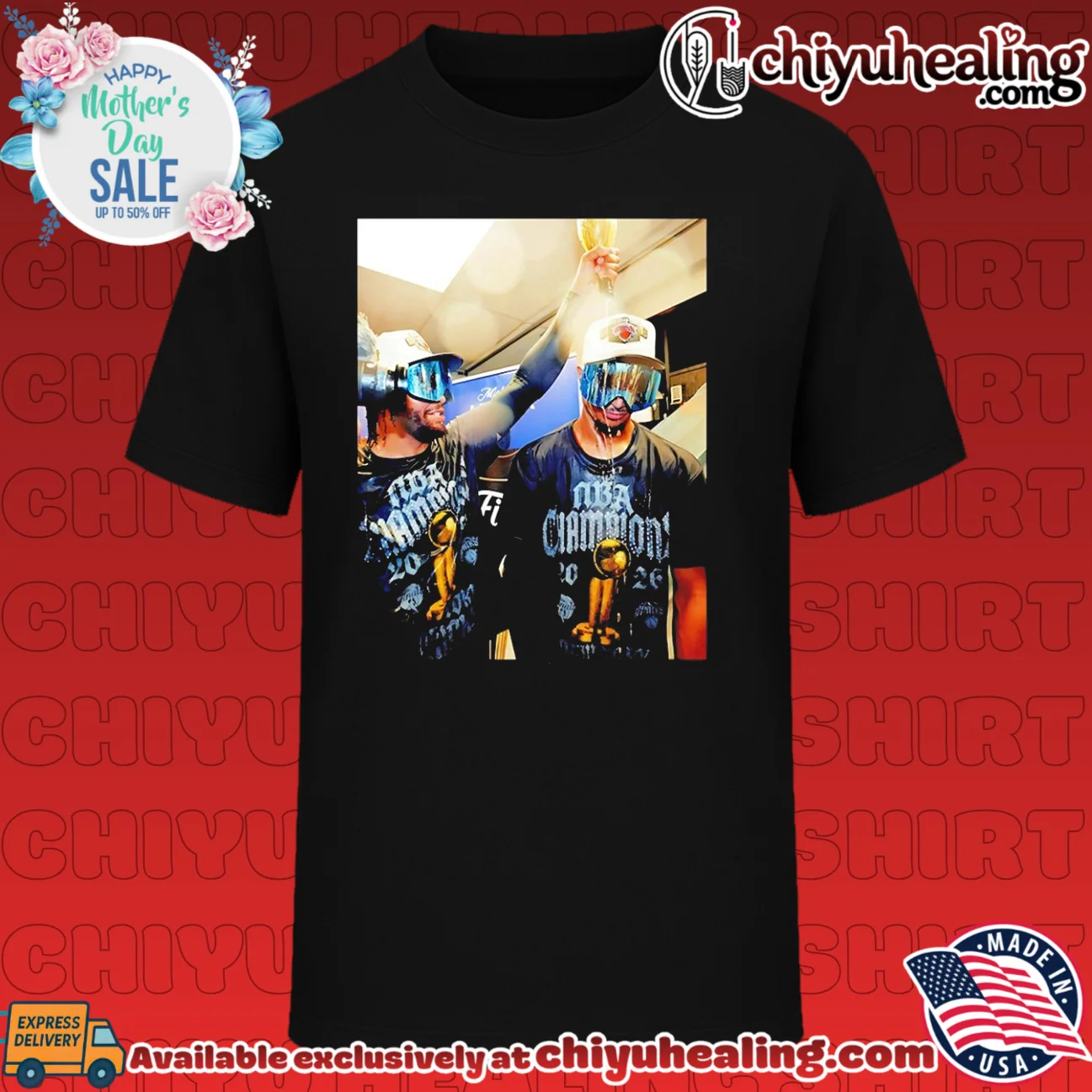 Jalen Brunson Josh Hart Champagne Celebration