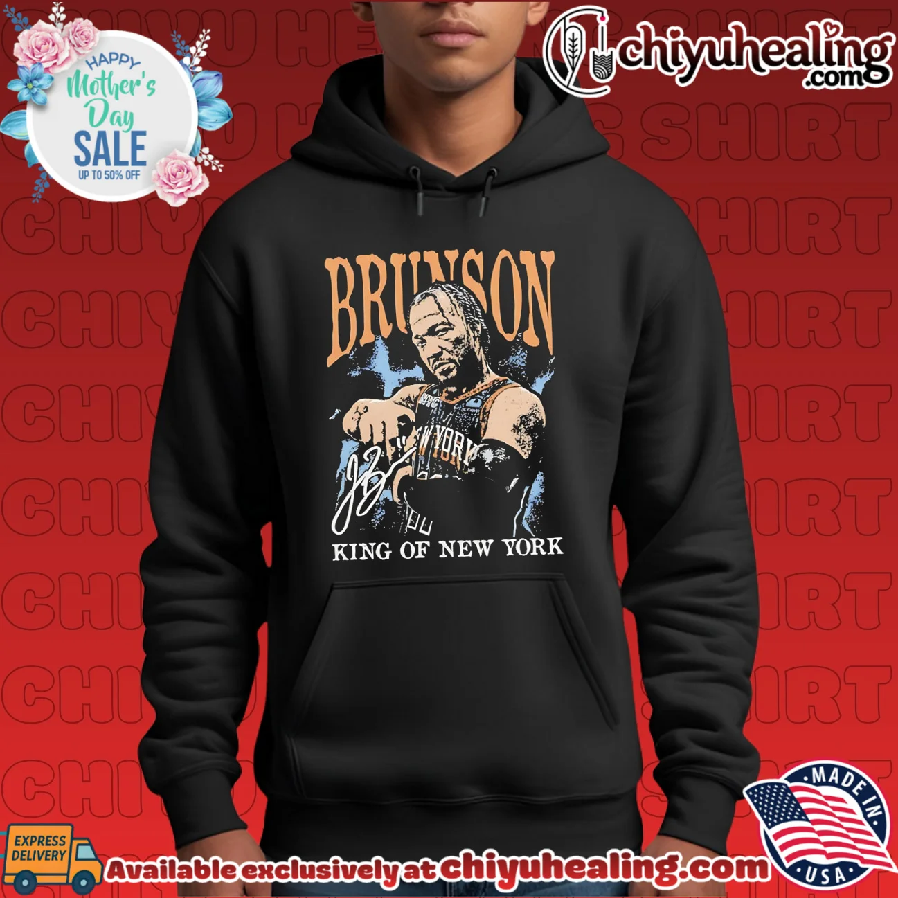 Jalen Brunson king of New York vintage shirt & hoodie Jalen Brunson king of New York vintage shirt & hoodie