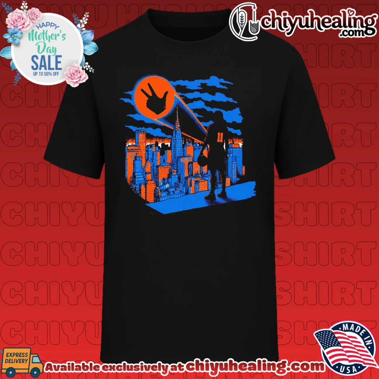 Jalen Brunson New York Basketball World Champions NYC Hero skyline