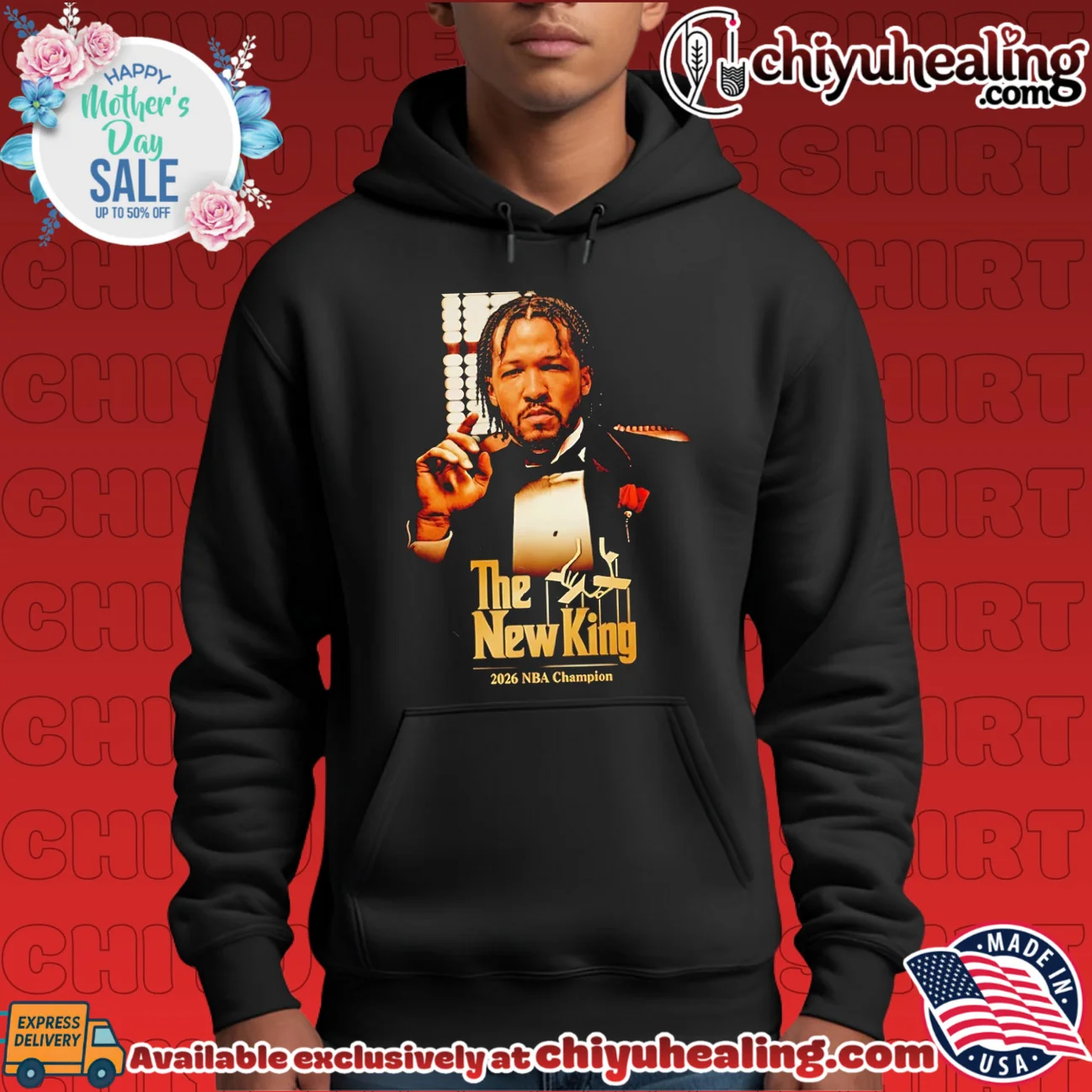 Jalen Brunson New York Knicks 2026 Champions Godfather The New King limited shirt & hoodie | Gift Idea 2026 Jalen Brunson New York Knicks 2026 Champions Godfather The New King limited shirt & hoodie | Gift Idea 2026