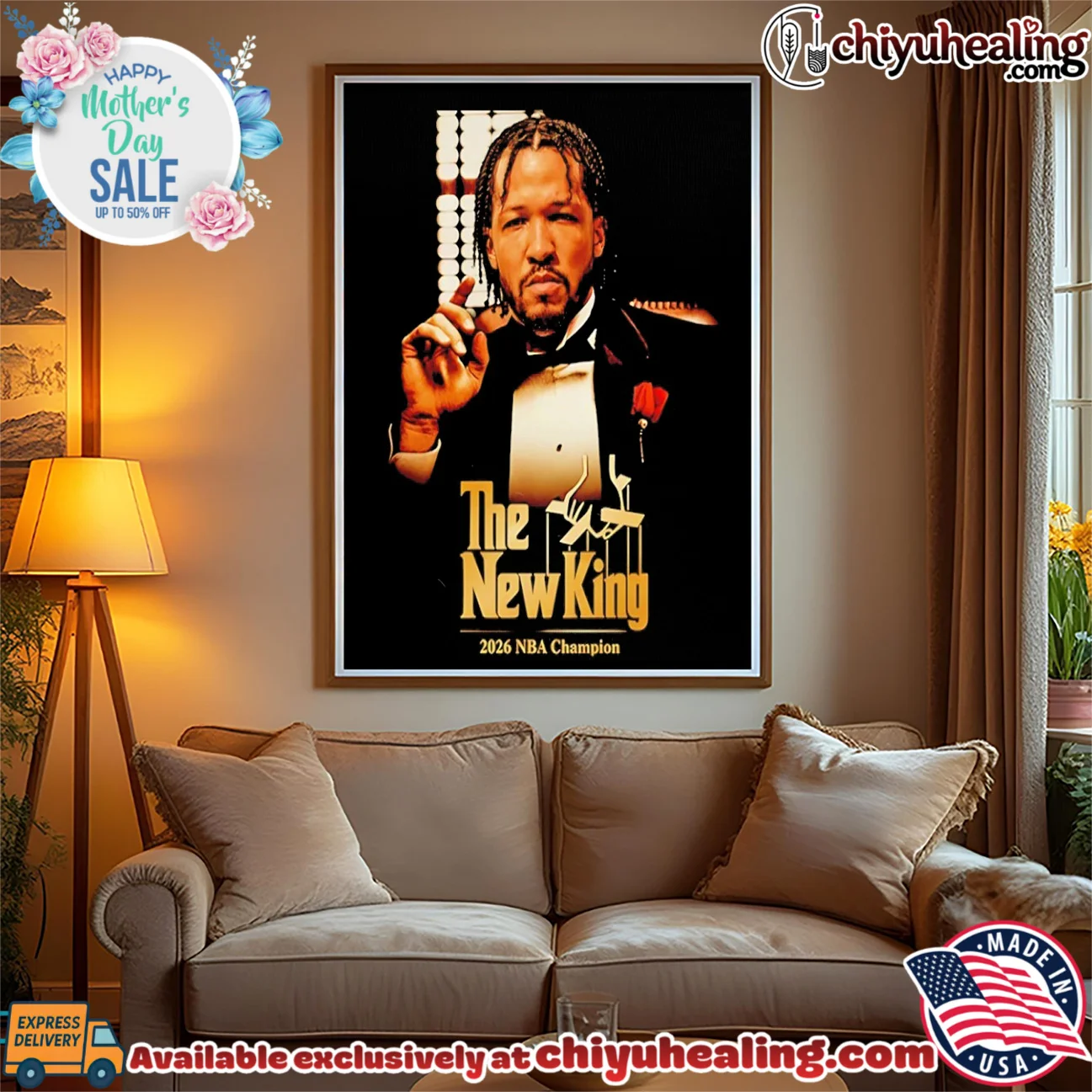 Jalen Brunson New York Knicks 2026 Champions Godfather The New King limited shirt & hoodie | Gift Idea 2026 Jalen Brunson New York Knicks 2026 Champions Godfather The New King