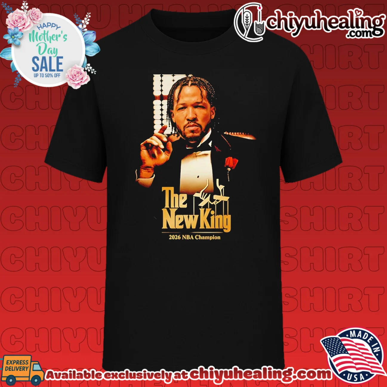 Jalen Brunson New York Knicks 2026 Champions Godfather The New King