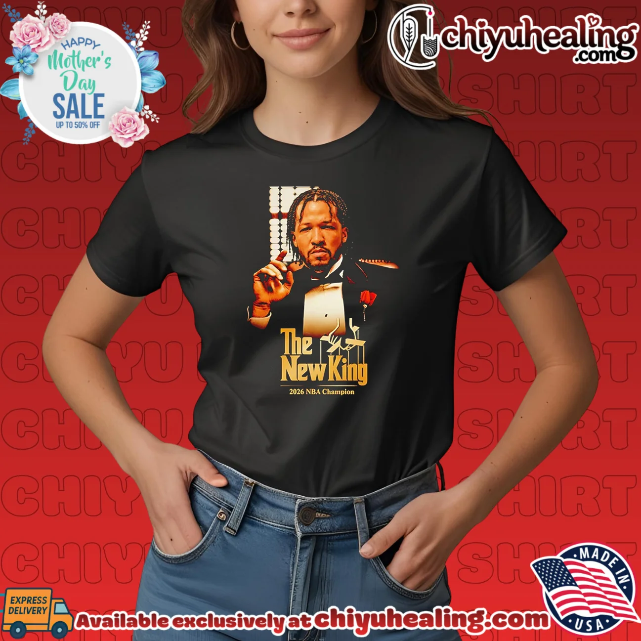 Jalen Brunson New York Knicks 2026 Champions Godfather The New King limited shirt & hoodie | Gift Idea 2026 Jalen Brunson New York Knicks 2026 Champions Godfather The New King