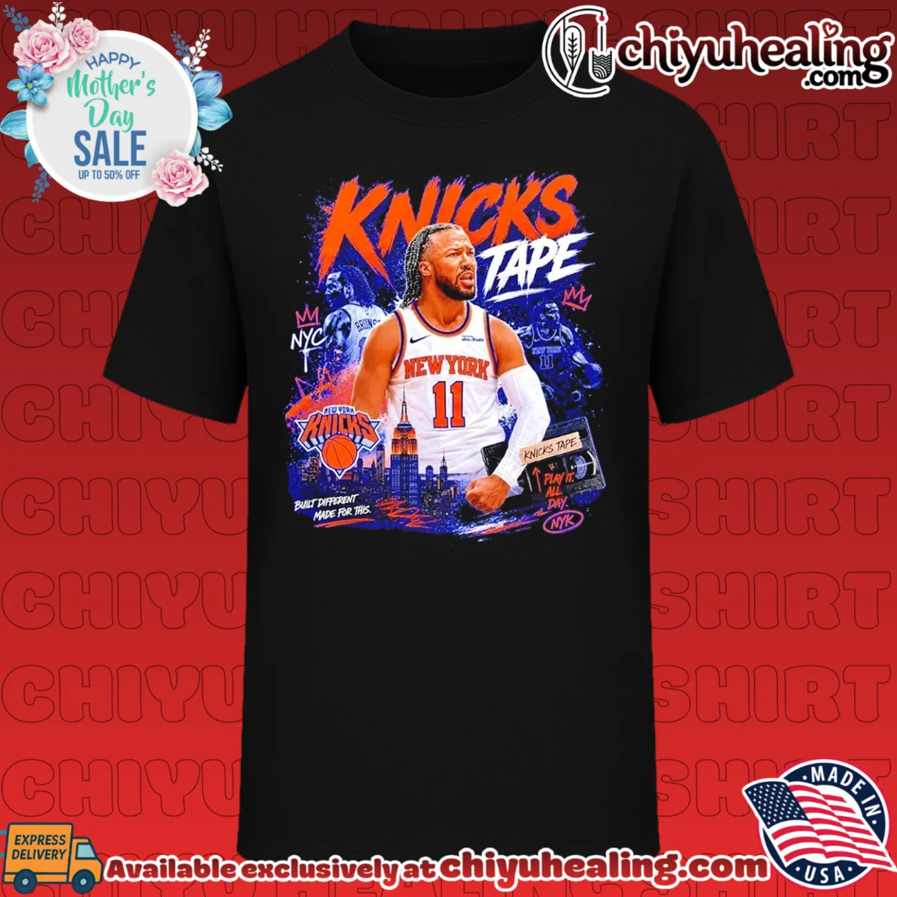 Jalen Brunson New York Knicks 2026 NBA Champions Knicktape graphic