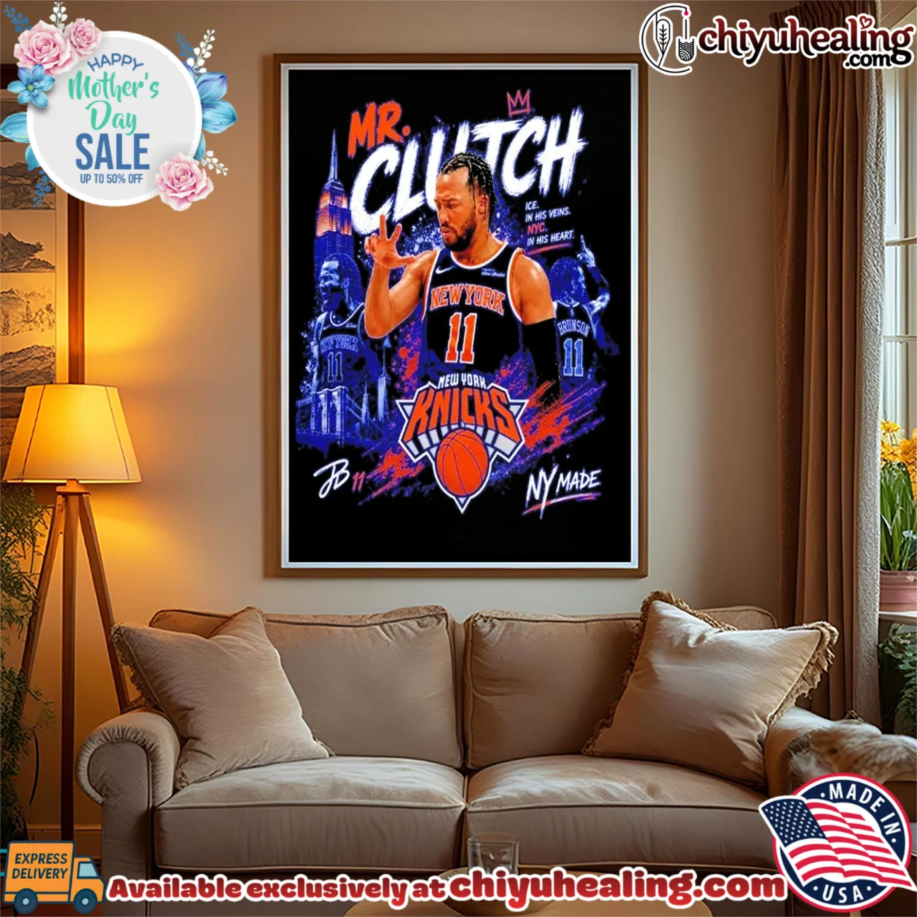 Jalen Brunson New York Knicks 2026 NBA Champions Mr Clutch graphic bespoke shirt & hoodie | Limited Stock Edition Jalen Brunson New York Knicks 2026 NBA Champions Mr Clutch graphic