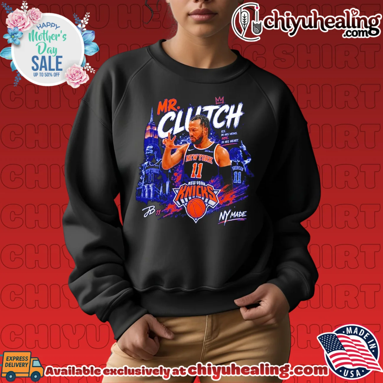 Jalen Brunson New York Knicks 2026 NBA Champions Mr Clutch graphic bespoke shirt & hoodie | Limited Stock Edition Jalen Brunson New York Knicks 2026 NBA Champions Mr Clutch graphic