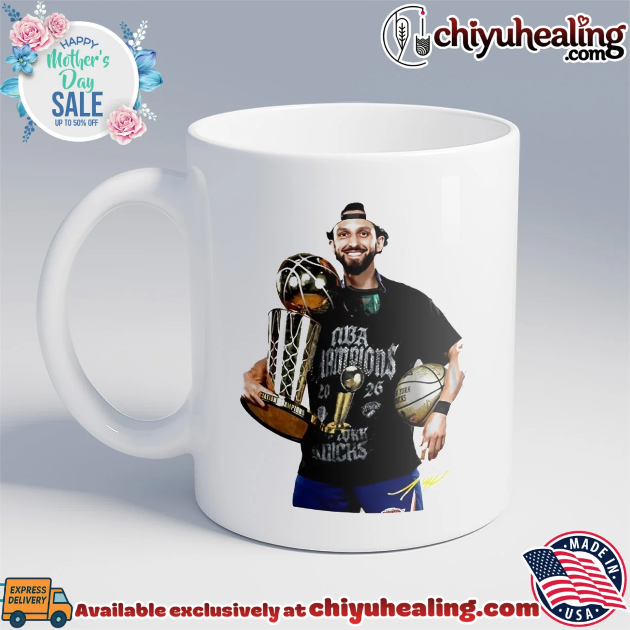 Jalen Brunson New York Knicks 2026 NBA champions trophy shirt & hoodie Jalen Brunson New York Knicks 2026 NBA champions trophy