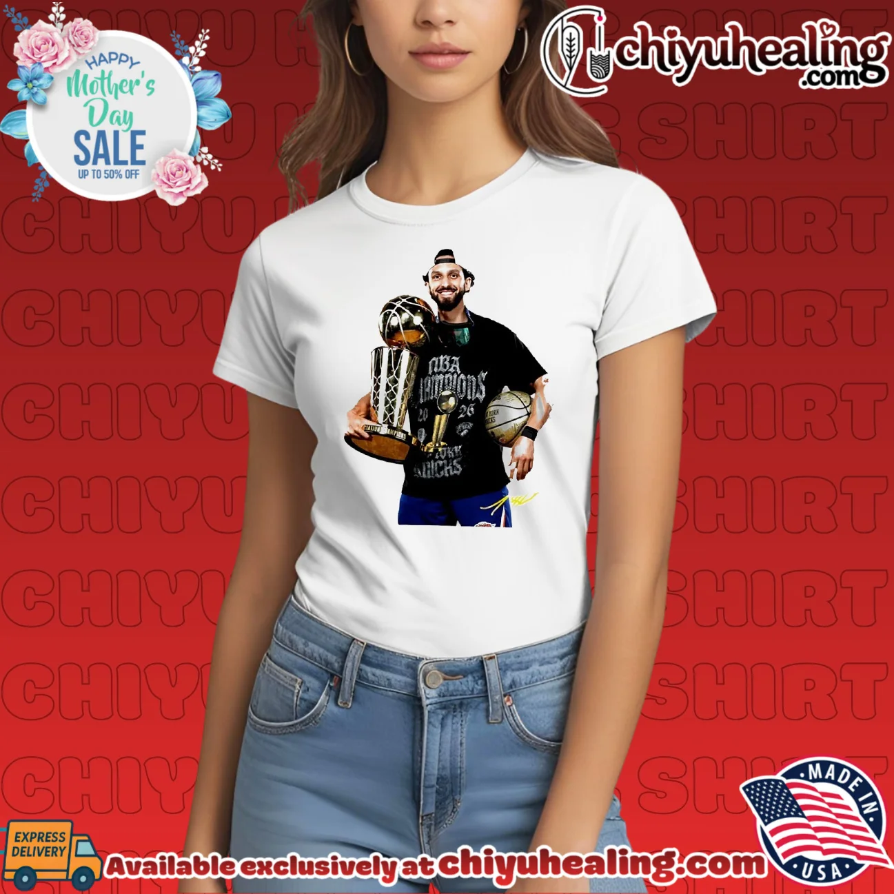 Jalen Brunson New York Knicks 2026 NBA champions trophy shirt & hoodie Jalen Brunson New York Knicks 2026 NBA champions trophy