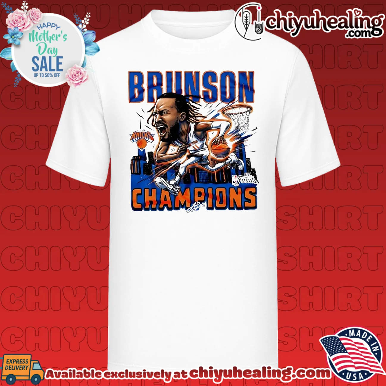 Jalen Brunson New York Knicks 2026 NBA Finals Champions Cotton