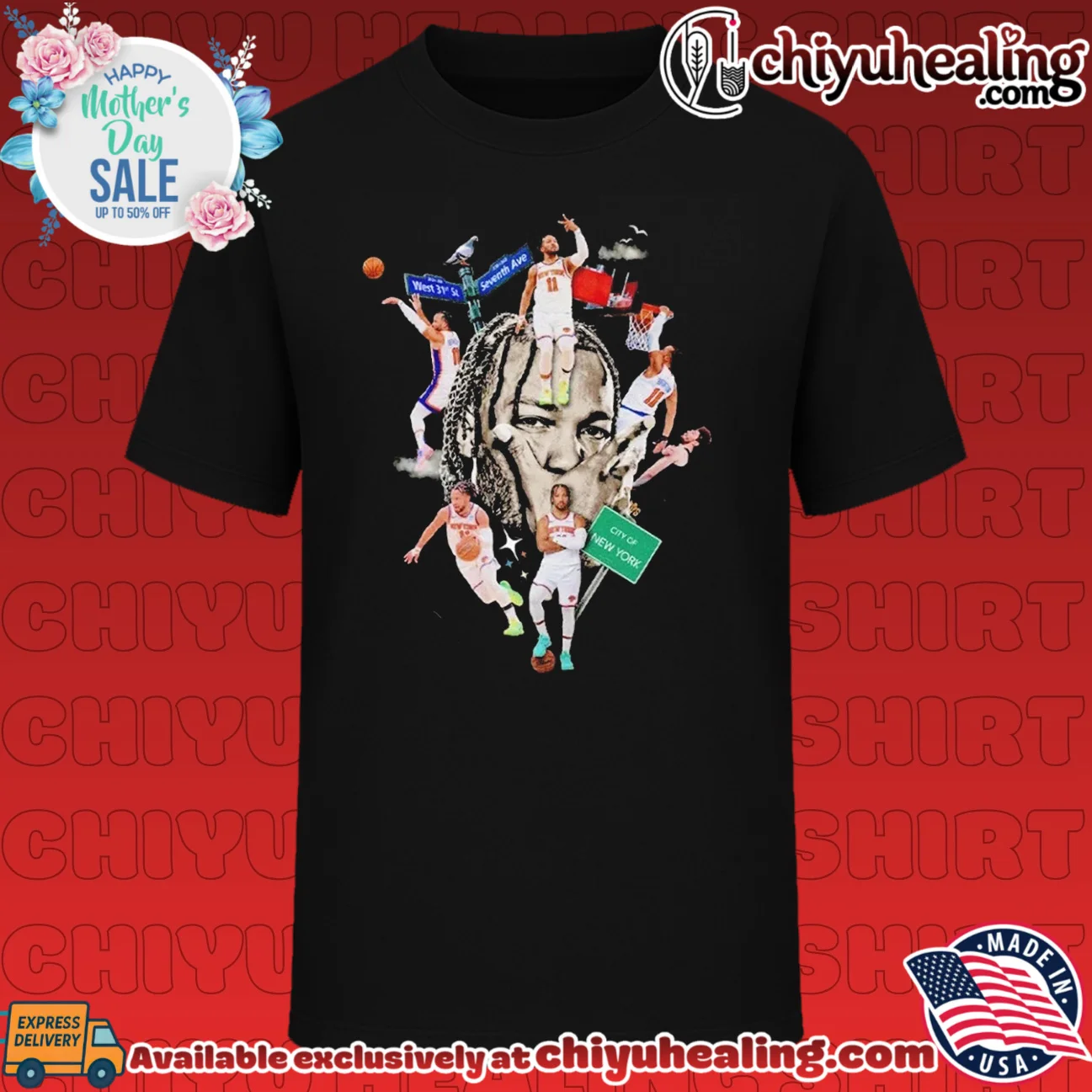 Jalen Brunson New York Knicks Brunson Collage graphic