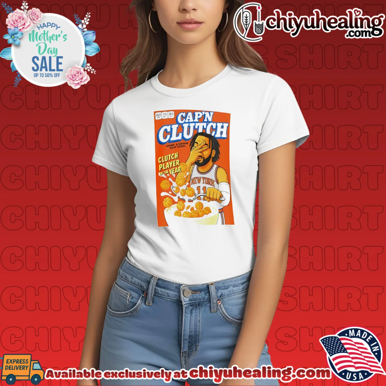 Jalen Brunson New York Knicks Cap'n Clutch player of the year limited shirt & hoodie - New Arrival Jalen Brunson New York Knicks Cap'n Clutch player of the year