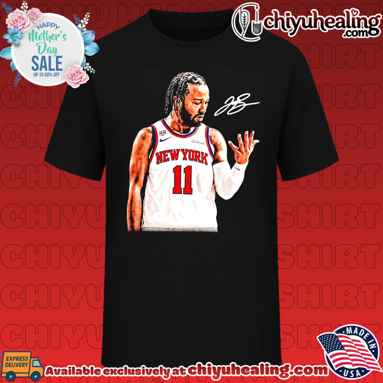 Jalen Brunson New York Knicks in 5 signature