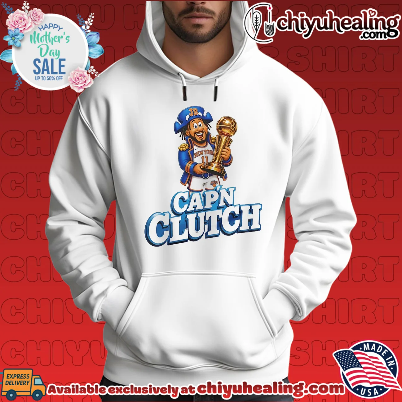 Jalen Brunson New York Knicks MVP Capn Clutch cartoon grail shirt & hoodie - Urban Fashion Jalen Brunson New York Knicks MVP Capn Clutch cartoon grail shirt & hoodie - Urban Fashion