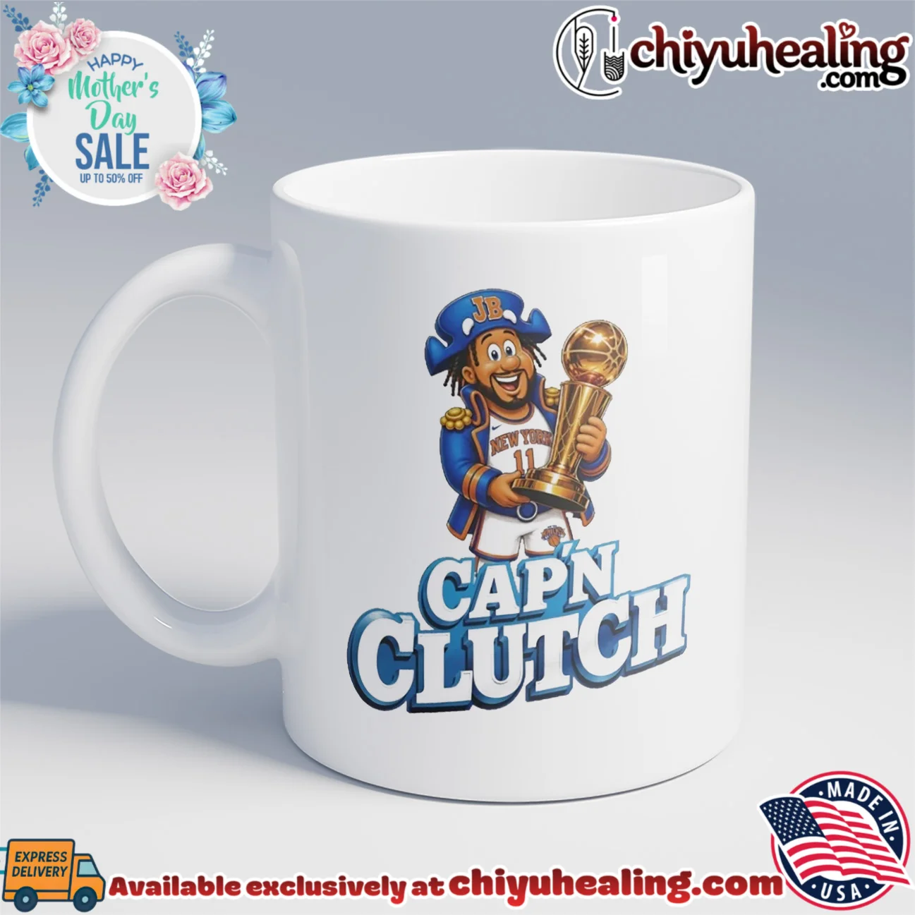 Jalen Brunson New York Knicks MVP Capn Clutch cartoon grail shirt & hoodie - Urban Fashion Jalen Brunson New York Knicks MVP Capn Clutch cartoon