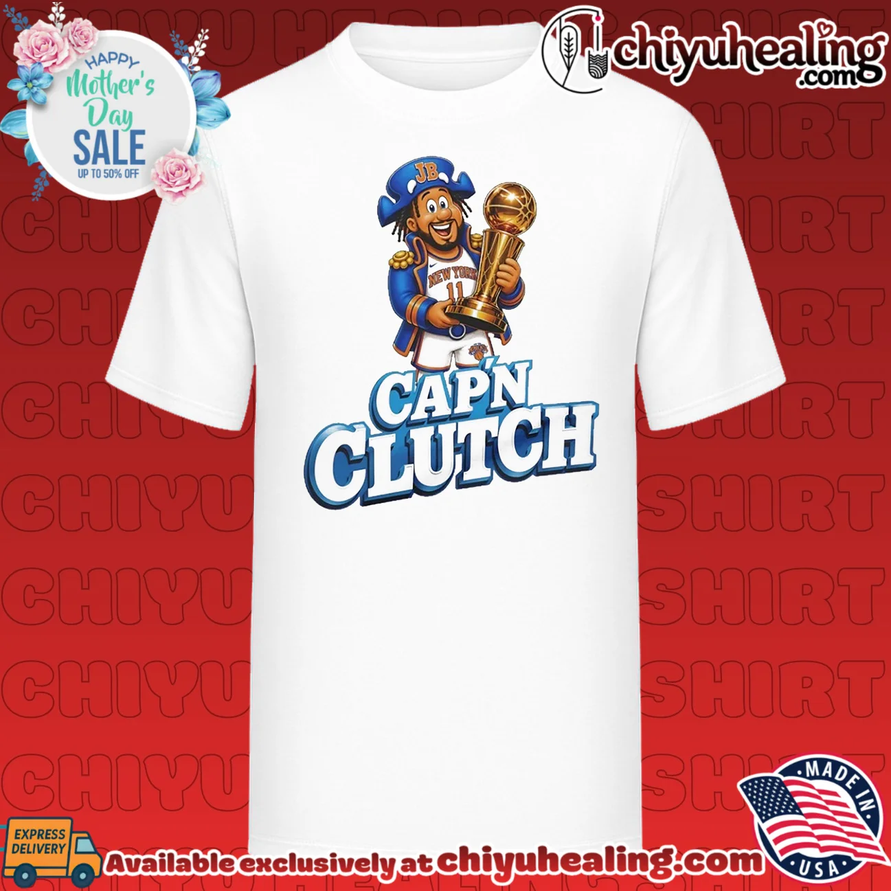 Jalen Brunson New York Knicks MVP Capn Clutch cartoon