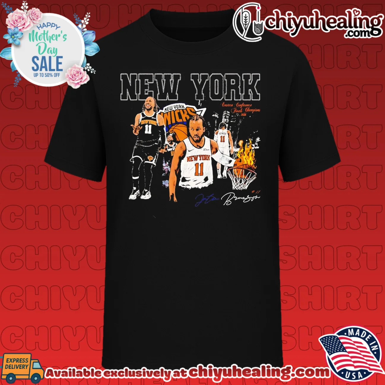 Jalen Brunson NY Knicks 2026 Eastern Conference Finals Champions shirt & hoodie