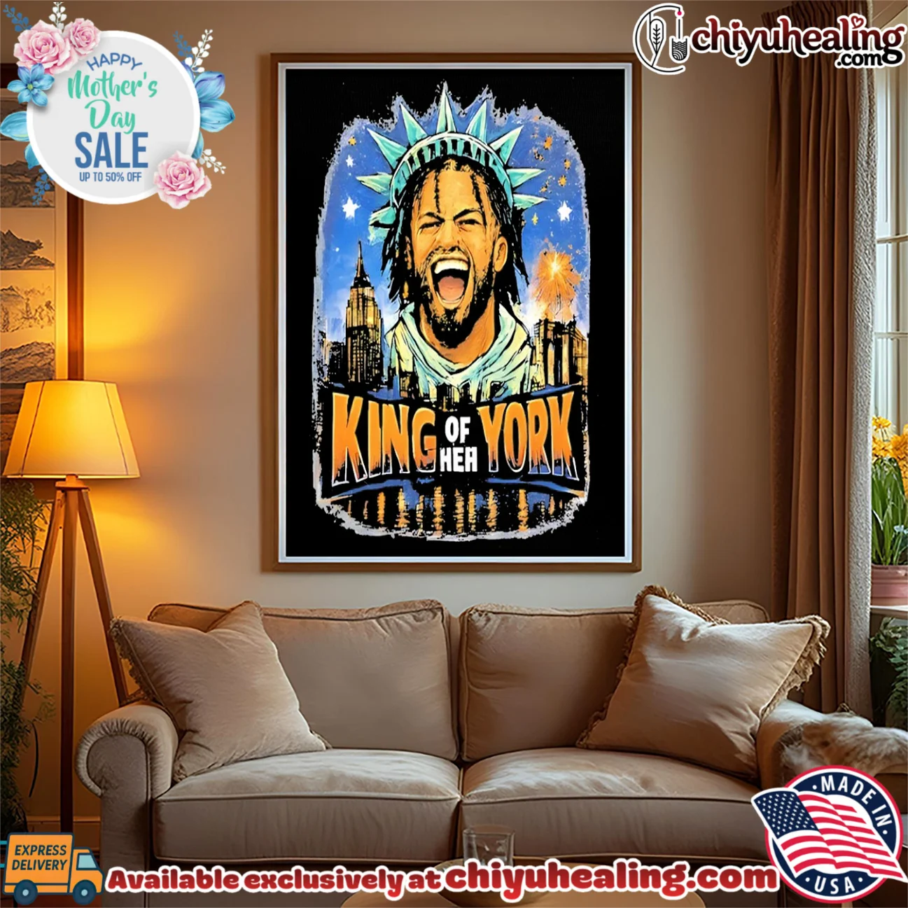 Jalen Brunson Statue of Liberty crown King of New York vintage retro shirt & hoodie | Limited Stock Edition Jalen Brunson Statue of Liberty crown King of New York vintage