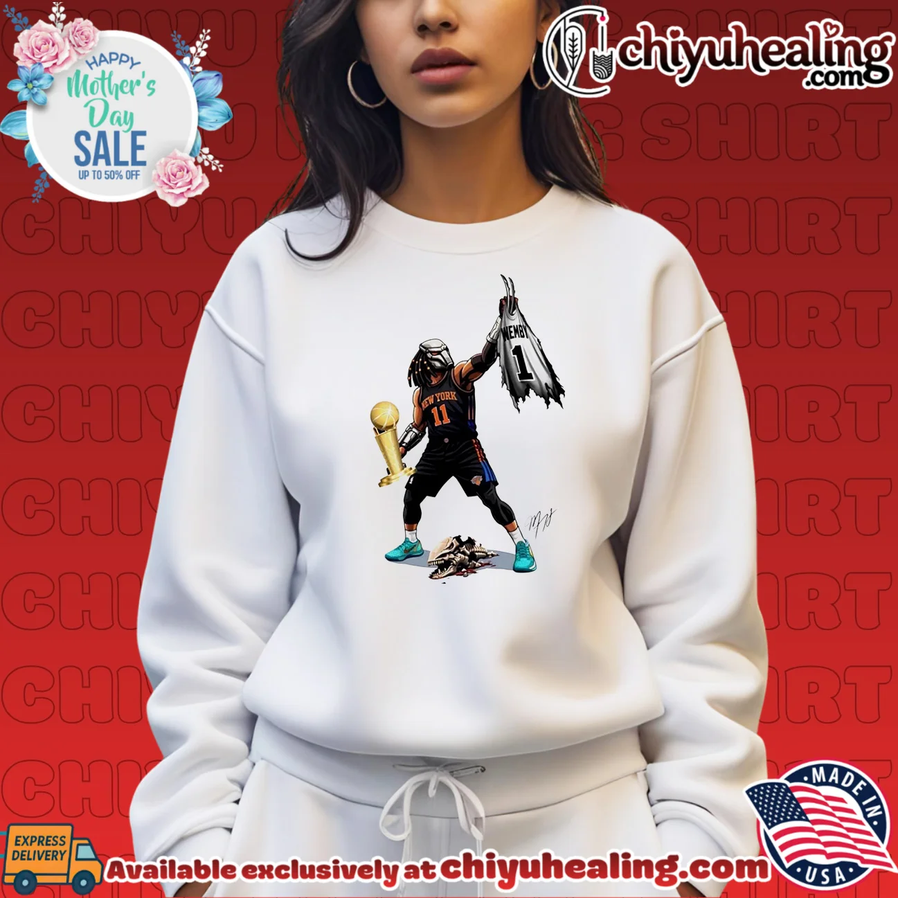 Jalen Brunson the Alien slayer NY Knicks Champions essential shirt & hoodie | IP Merchandise Jalen Brunson the Alien slayer NY Knicks Champions